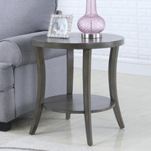 Load image into Gallery viewer, Perth Contemporary Oval Shelf End Table, Gray
