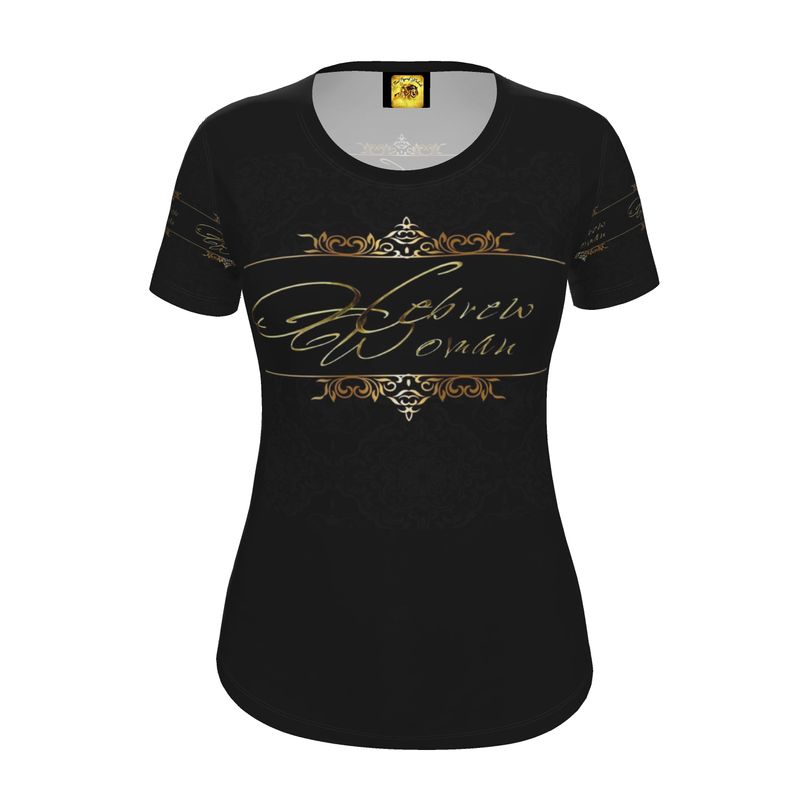 Hebrew Woman 01-01 Ladies Designer Slim Fit Jersey T-shirt