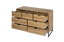 Carica l&#39;immagine nel visualizzatore di Gallery, Modern 7 Drawer Wood Dresser, Walnut Color
