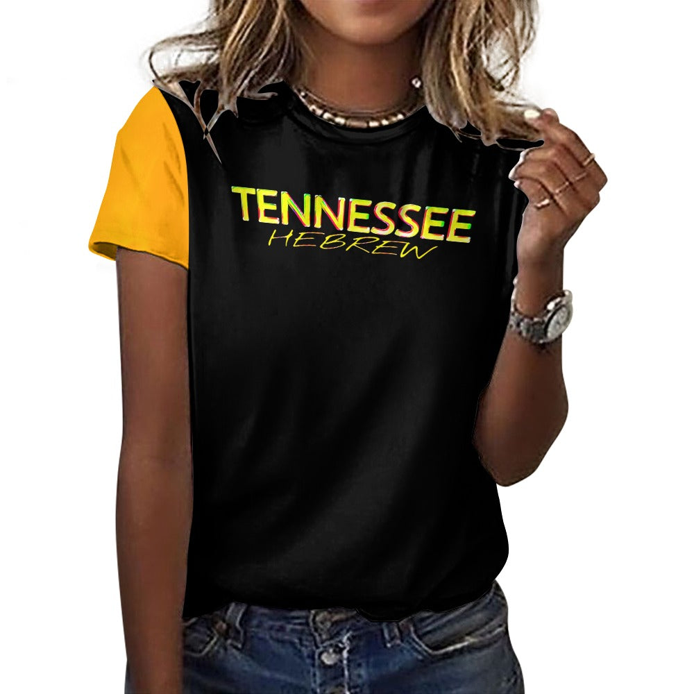 Tennessee Hebrew 01 Ladies Designer Cotton T-shirt