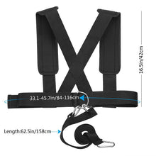 Load image into Gallery viewer, Weight Bearing Shoulder Strap Running Exercise Workout Resistance Bands for Speed Training
