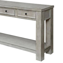 Carica l&#39;immagine nel visualizzatore di Gallery, Rustic Style Antique White Solid Wood Sofa Table
