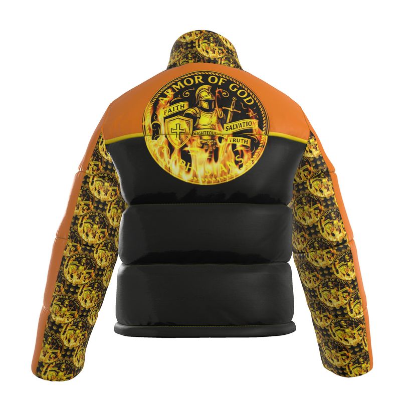 ARMOR OF GOD 01 Men's Designer Stand Collar Puffer Jacket