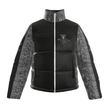 Hebrew Life 01-01 Men's Designer Stand Collar Puffer Jacket
