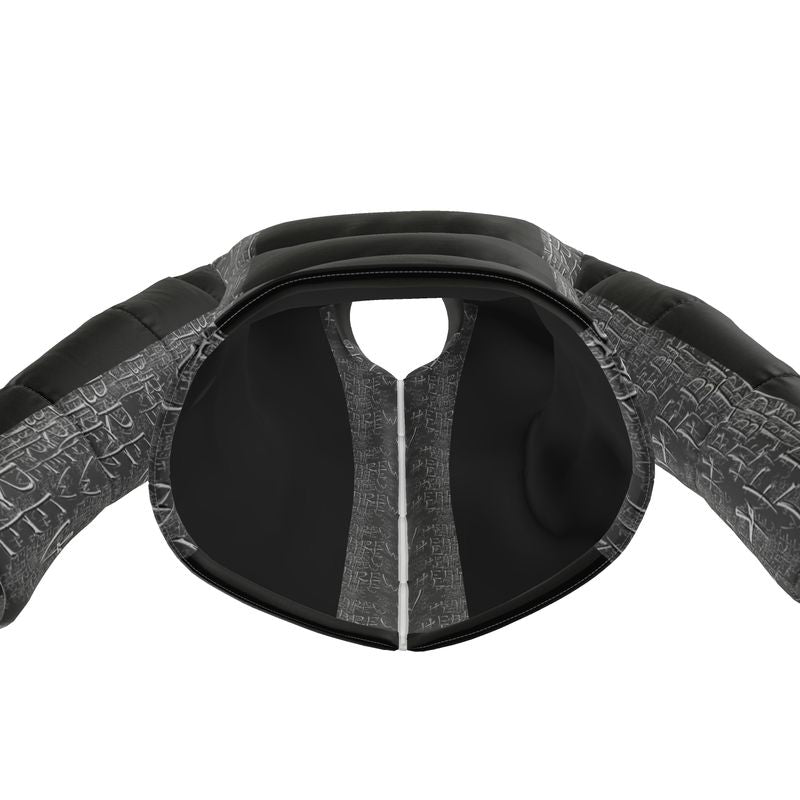 Hebrew Life 01-01 Men's Designer Stand Collar Puffer Jacket