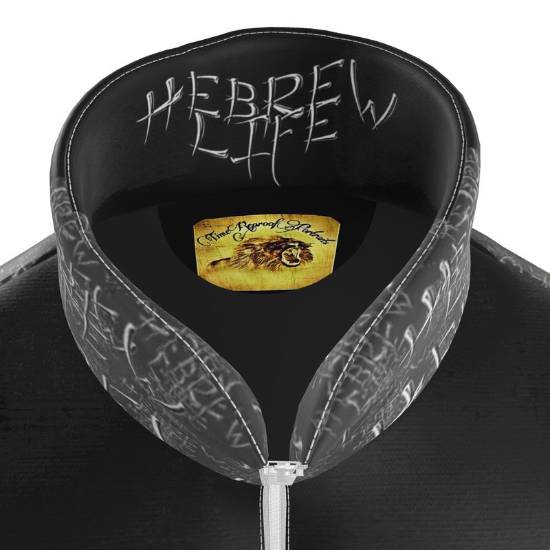 Hebrew Life 01-01 Men's Designer Stand Collar Puffer Jacket