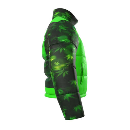 Yahuah-Green Master 01 Men's Designer Stand Collar Puffer Jacket