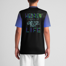 Cargar imagen en el visor de la galería, Hebrew Life 02-05 Camiseta deportiva relajada con cuello en V para hombre 
