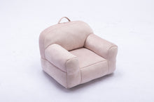 Charger l&#39;image dans la galerie, Kid&#39;s Velvet Memory Sponge Stuffed Bean Bag Chair (Pink)
