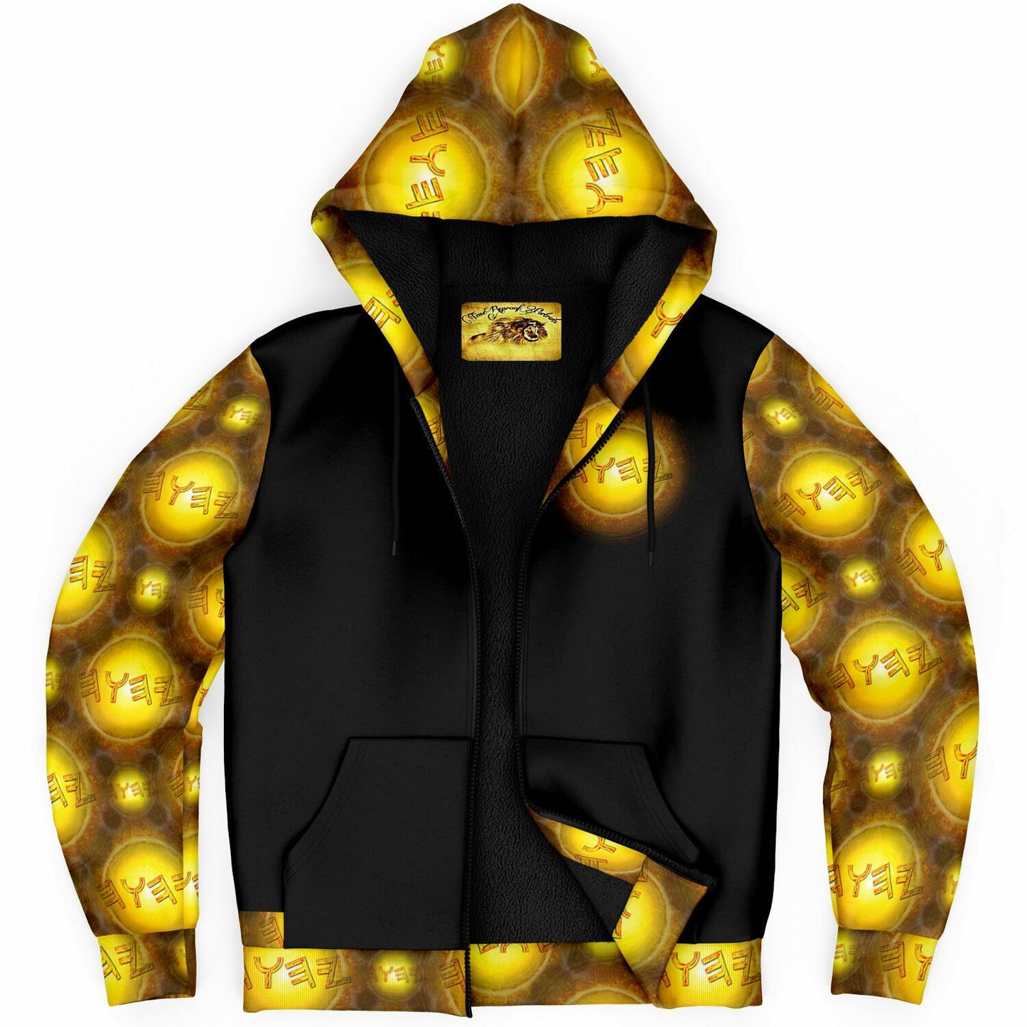 Creator Yahuah 01: Sun, Earth & Fire Designer Microfleece Unisex Zip Hoodie
