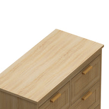 Load image into Gallery viewer, Four Drawer Rattan Chest of Drawers
