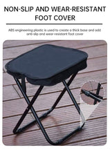 Charger l&#39;image dans la galerie, Aluminum Alloy Outdoor Portable Folding Stool (Black, Dark Green, Navy Bliue)
