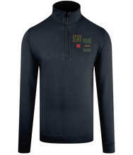 Charger l&#39;image dans la galerie, STAY IN YOUR lane 01-01 Designer Unisex Embroidered AWDis Sophomore ¼ Zip Sweatshirt  (2 Colors)
