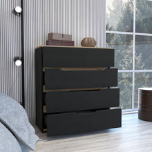 Load image into Gallery viewer, Lynbrook 4 Drawer Dresser (Black Wengue and Light Oak)
