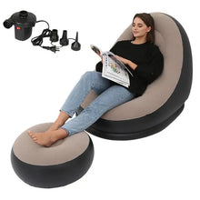 Charger l&#39;image dans la galerie, Inflatable Air Mattress with Leg Stool for Indoor/Outdoor Use (3 colors)
