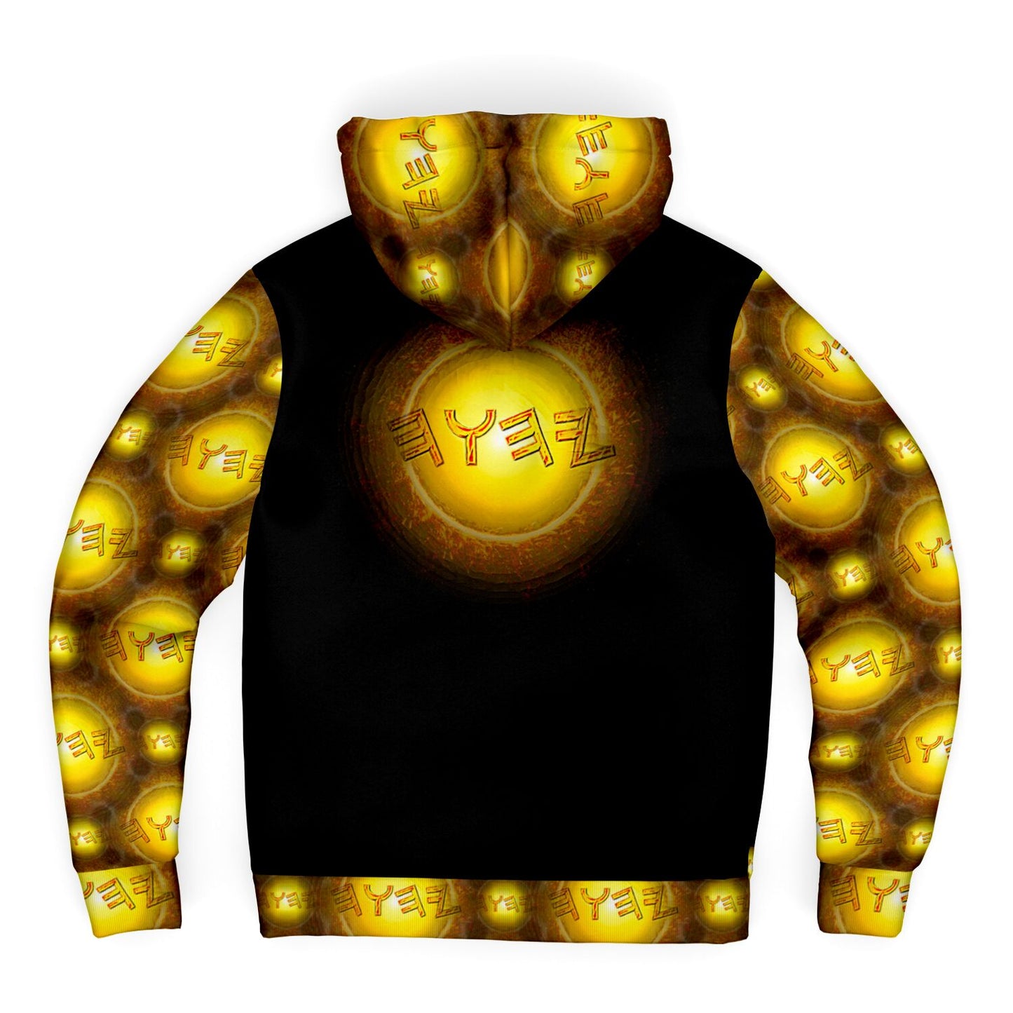 Creator Yahuah 01: Sun, Earth & Fire Designer Microfleece Unisex Zip Hoodie