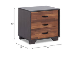 Load image into Gallery viewer, ACME Eloy Nightstand in Walnut &amp; Espresso
