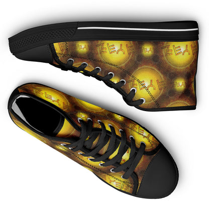 Creator Yahuah 01: Sun, Earth & Fire Urban Peak High Top Unisex Canvas Shoes