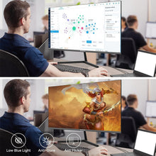 Charger l&#39;image dans la galerie, Sansui 22 Inch IPS 75Hz FHD 1080P HDMI VGA Ports Computer Monitor Ultra-Thin Tilt Adjustable VESA Mount Compatible with Eye Comfort 178° Wide Viewing Angle for Game and Office
