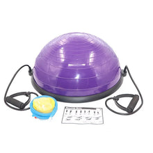 Load image into Gallery viewer, Half Balance Yoga Fitness Ball Trainer with Resistance Bands
