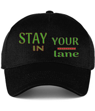 Load image into Gallery viewer, STAY IN YOUR lane 01-01 Designer Embroidered Ultimate Cotton Drill Baseball Cap (8 colors)
