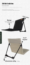 Cargar imagen en el visor de la galería, Portable Folding Outdoor Backrest Stadium Cushion Chair
