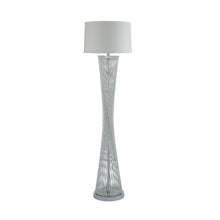 Load image into Gallery viewer, Luxurious 1pc Modern Aesthectic LED Floor Lamp for Living Room or Bedroom with Silver Finish
