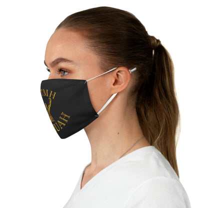 All Praise The Most High Yahuah 01-01 Designer Fabric Face Mask, Black