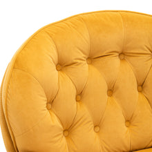Cargar imagen en el visor de la galería, Accent Lounge Gaming Chair with Ottoman, Yellow
