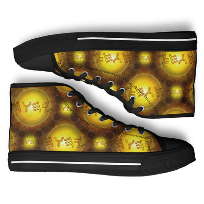 Creator Yahuah 01: Sun, Earth & Fire Urban Peak High Top Unisex Canvas Shoes