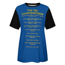 Load image into Gallery viewer, Ten Commandments 01 Ladies Designer Cotton T-shirt (4 Colors)
