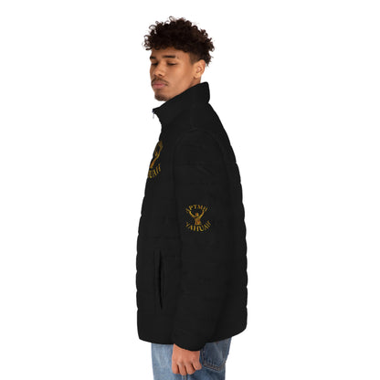 All Praise The Most High Yahuah 01-01 Men's Designer Puffer Jacket, Black