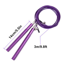 Carica l&#39;immagine nel visualizzatore di Gallery, Ultra Speed Ball Bearing Steel Wire Jumping Rope (7 colors)
