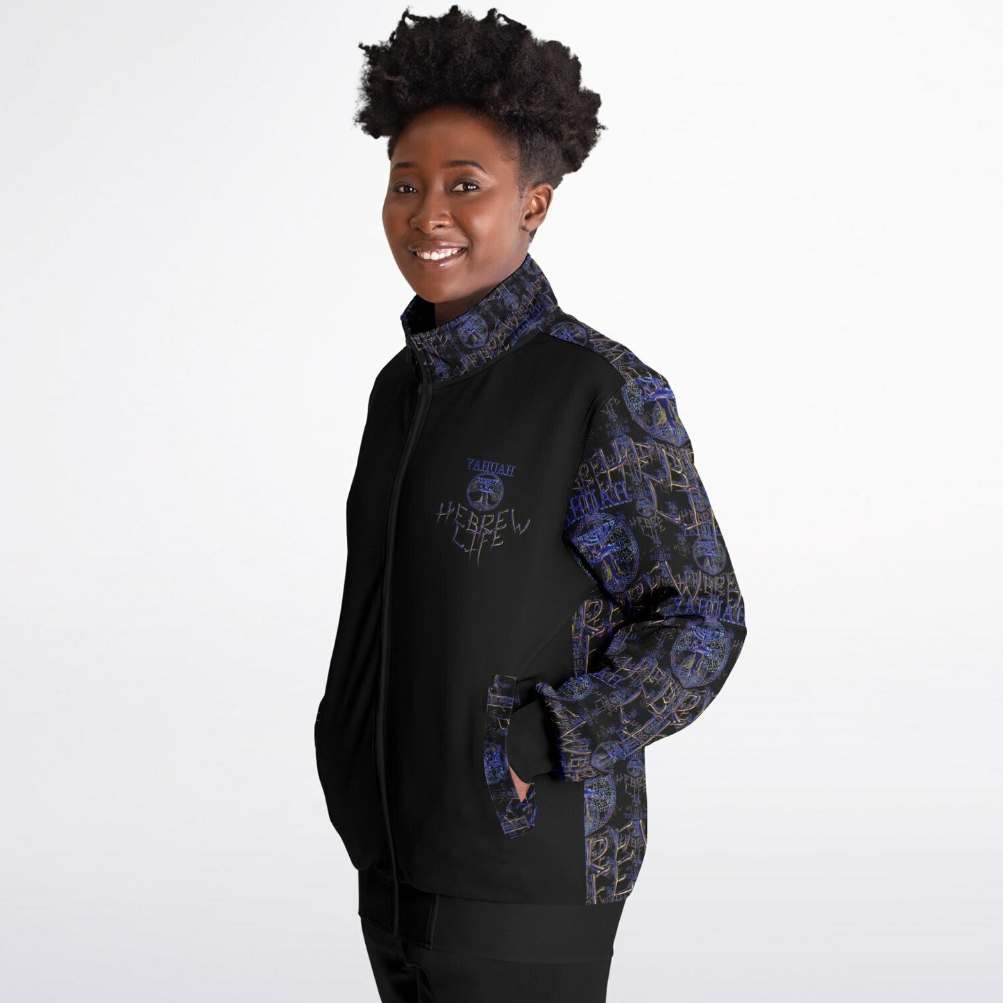 Hebrew Life 01-02 Designer Unisex Track Jacket