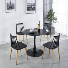 Load image into Gallery viewer, Mid Century 31.5&quot; Small Round MDF Black Tulip Dining Table for 2-4 People
