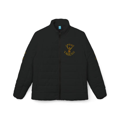 All Praise The Most High Yahuah 01-01 Ladies Designer Puffer Jacket, Black