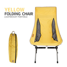 Cargar imagen en el visor de la galería, Portable Folding Outdoor Heighten Moon Chair (Black, Gray, Yellow, Orange)
