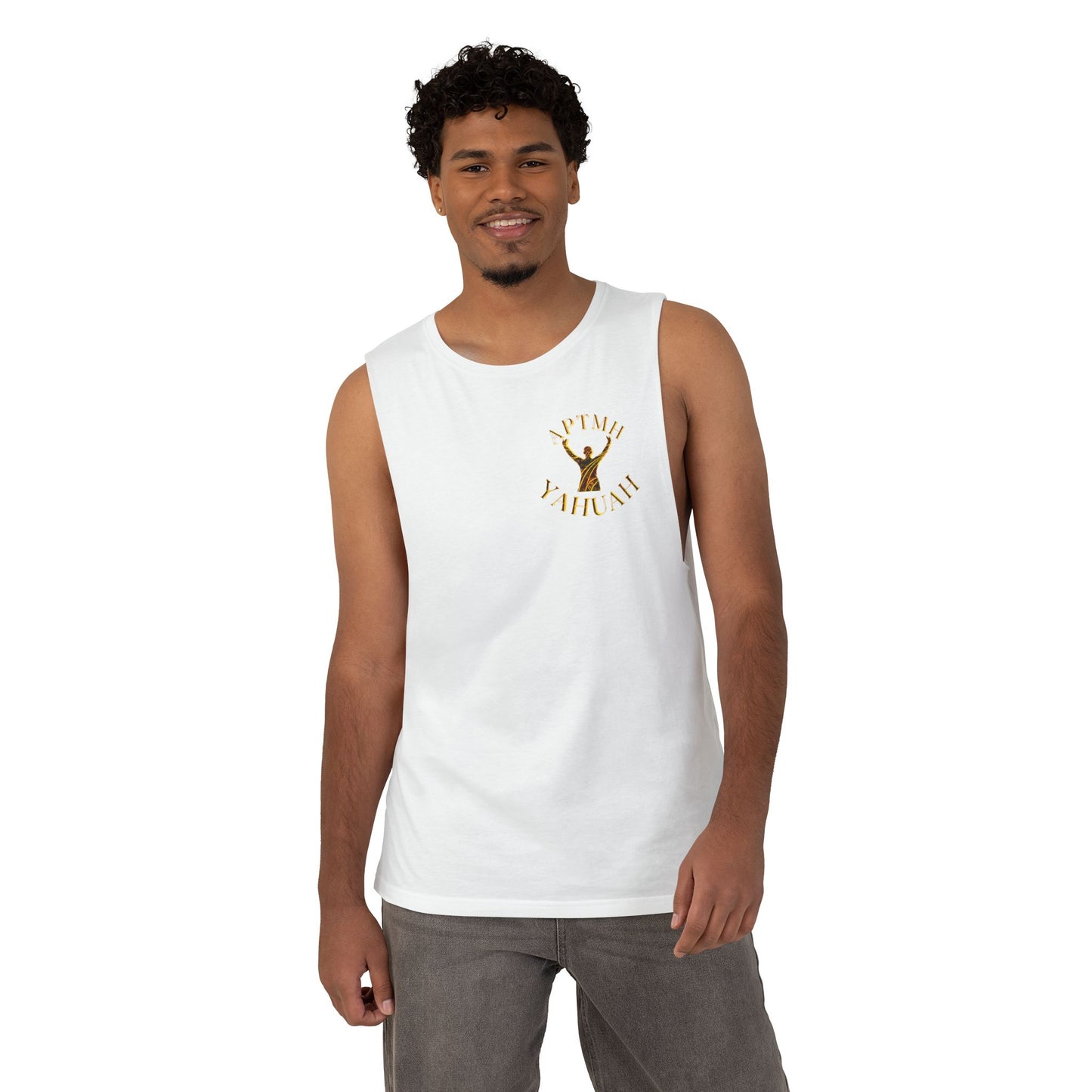 All Praise The Most High Yahuah 01-01 Designer AS Colour Unisex Barnard Tank (10 colors)