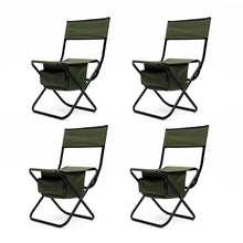Cargar imagen en el visor de la galería, 46 inch Folding Outdoor Table and Chairs Five Piece Furniture Set
