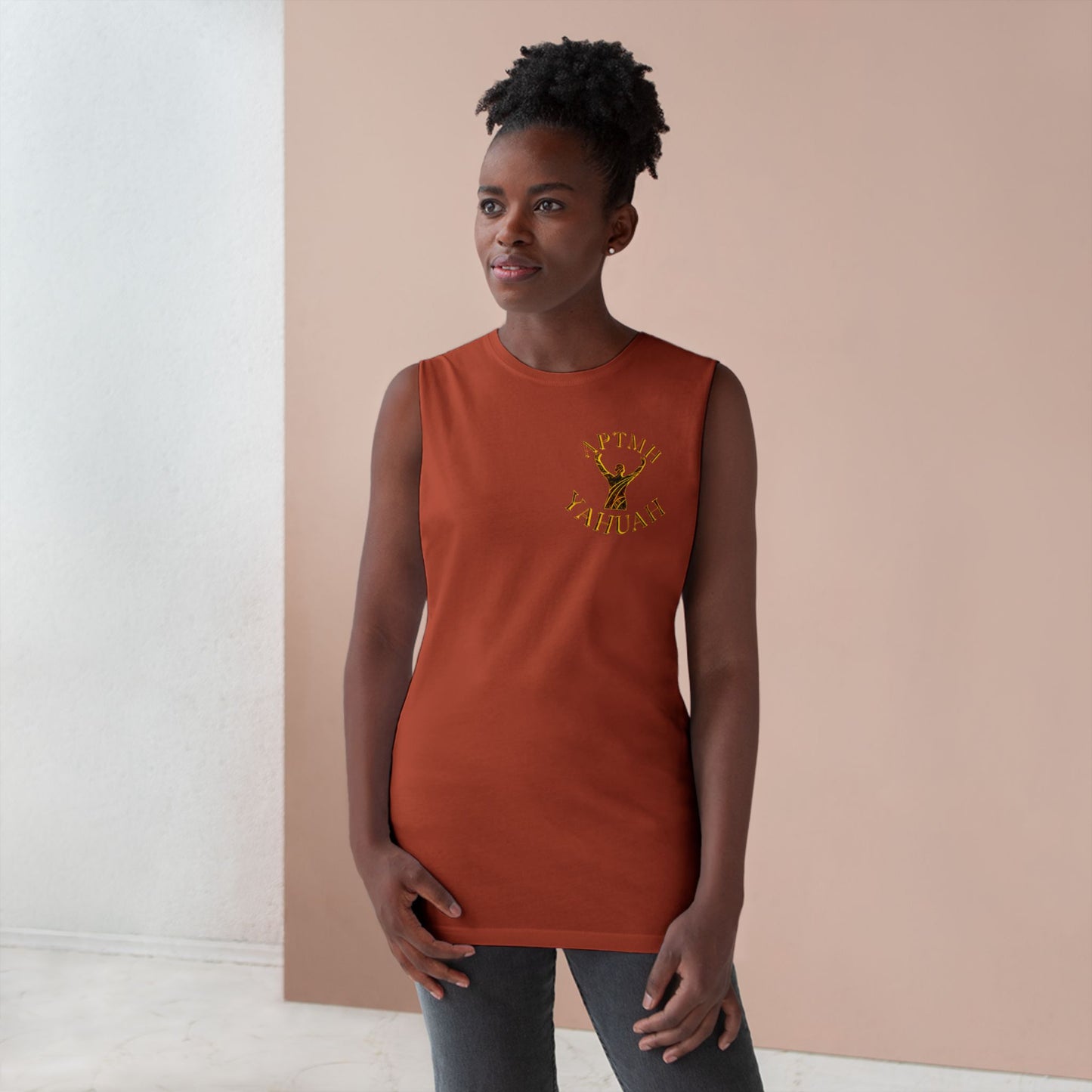 All Praise The Most High Yahuah 01-01 Designer AS Colour Unisex Barnard Tank (10 colors)