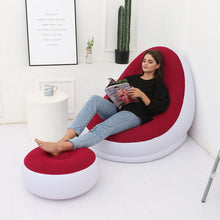 Charger l&#39;image dans la galerie, Inflatable Air Mattress with Leg Stool for Indoor/Outdoor Use (3 colors)
