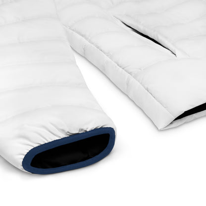 All Praise The Most High Yahuah 01-01 Men's Designer Puffer Jacket, White