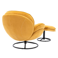 Charger l&#39;image dans la galerie, Accent Lounge Gaming Chair with Ottoman, Yellow
