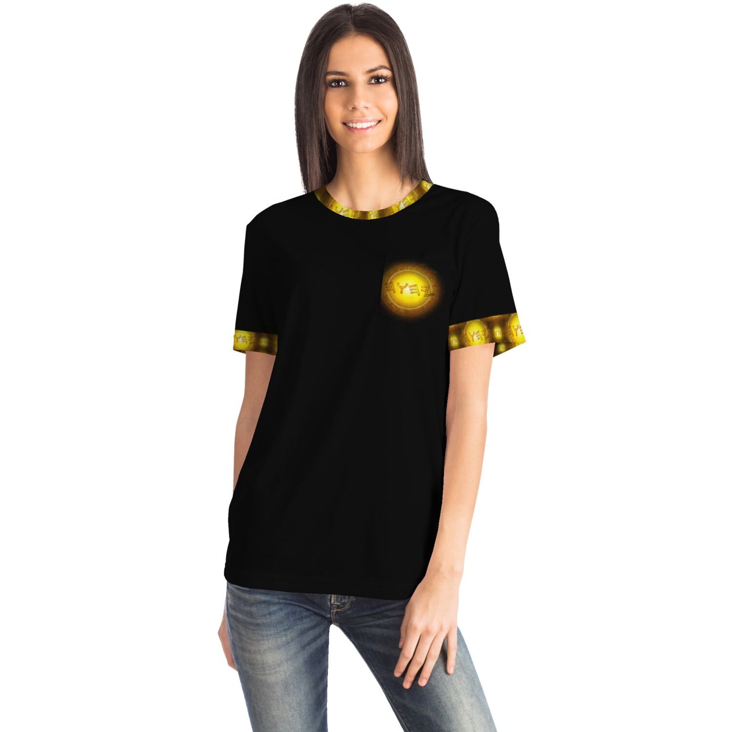 Creator Yahuah 01: Sun, Earth & Fire Designer Unisex Pocket T-shirt