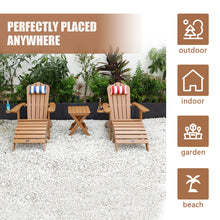 Carica l&#39;immagine nel visualizzatore di Gallery, TALE Adirondack Outdoor Painted Plastic Chair with Cup Holder, Brown

