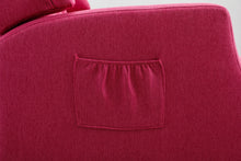 Charger l&#39;image dans la galerie, COOLMORE Modern Upholstered Reclining Accent Armchair, Rose Red
