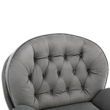 Cargar imagen en el visor de la galería, Accent Lounge Gaming Chair with Ottoman, Grey

