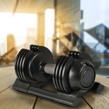 Carica l&#39;immagine nel visualizzatore di Gallery, 22lbs Adjustable Steel+Plastic Dumbbell Free Weight
