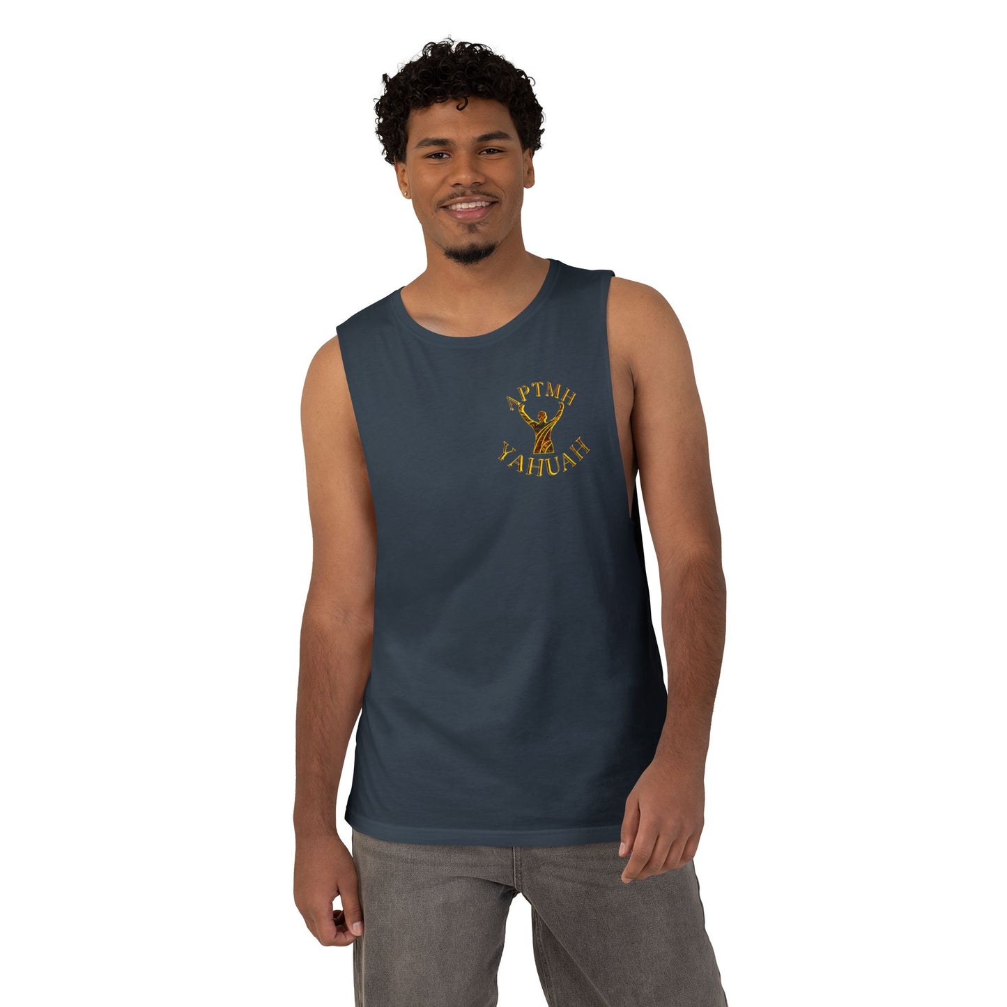 All Praise The Most High Yahuah 01-01 Designer AS Colour Unisex Barnard Tank (10 colors)