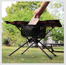 Cargar imagen en el visor de la galería, Portable Ultra Light Folding Camp Table with Cup Holders (Black/Blue)
